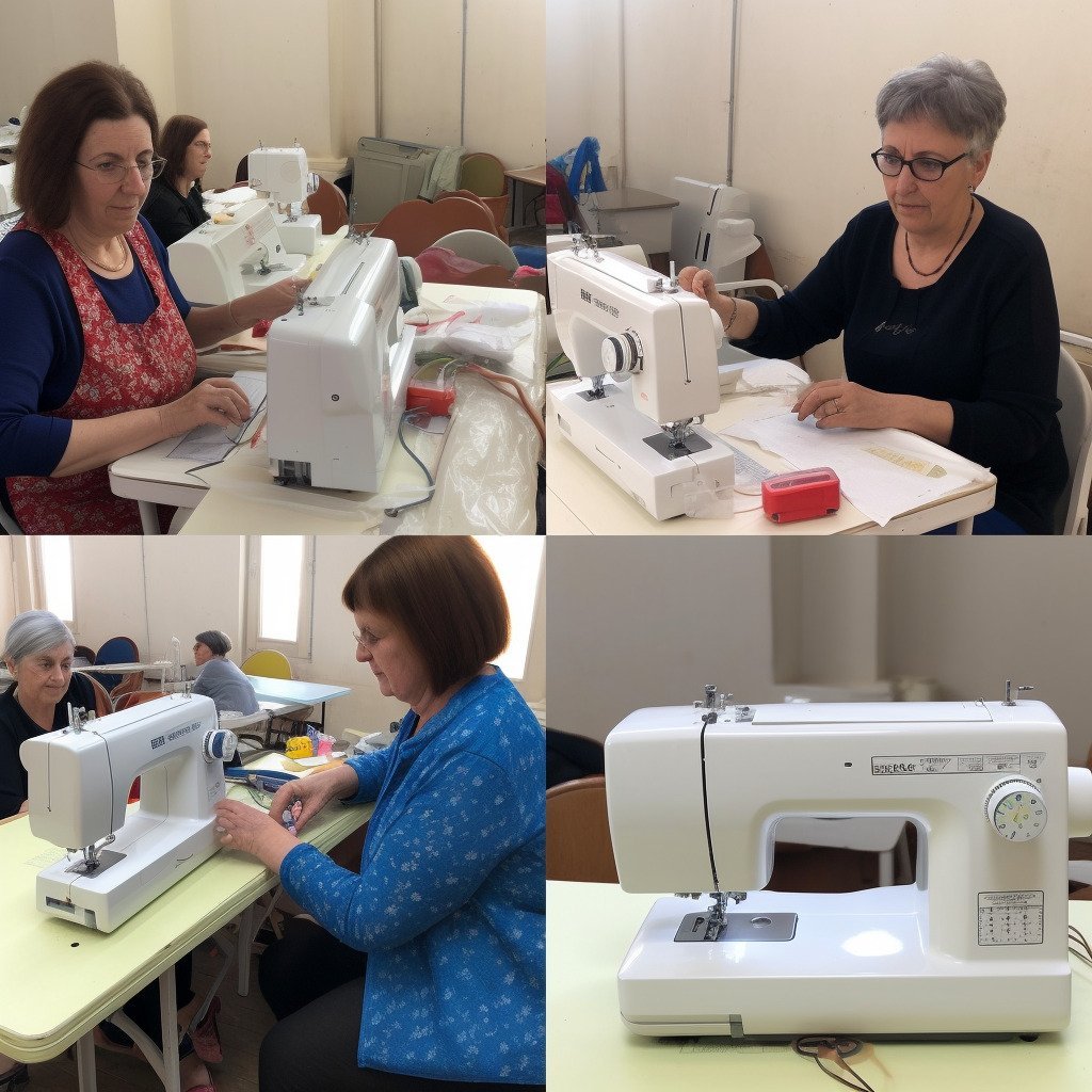 **a few happy women using sewing machines in France in 2023 --upbeta --v 5** - Image #4