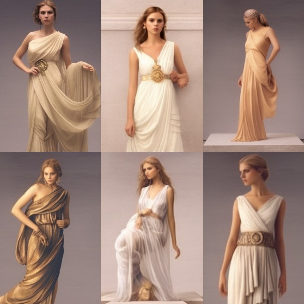 **ancient greek fashion style --v 5.1** - Image #1