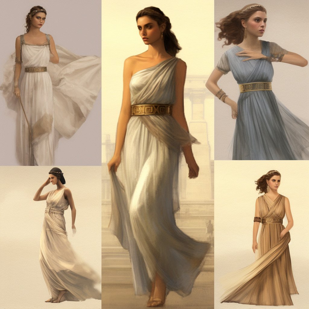 **ancient greek fashion style --v 5.1** - Image #2