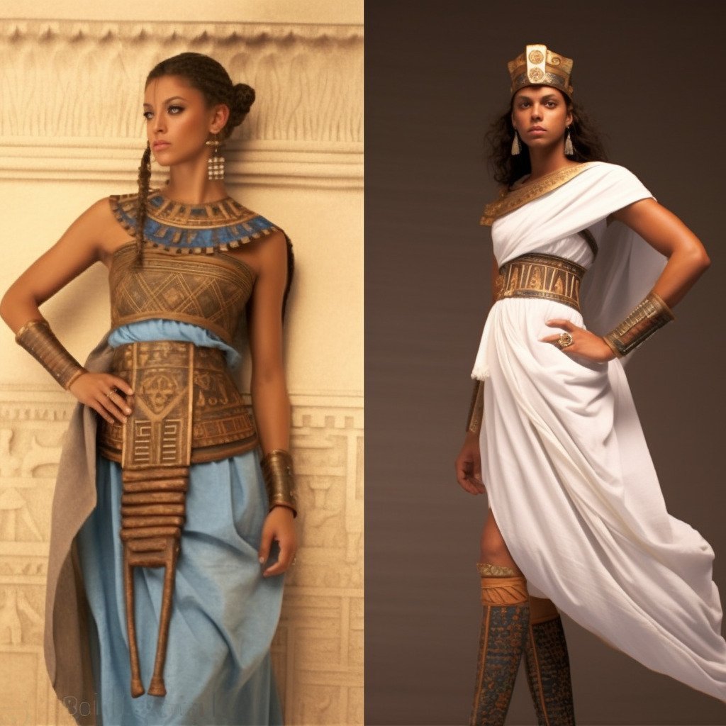 **ancient rome,greek and egyptian fashion style --v 5.1** - Image #2