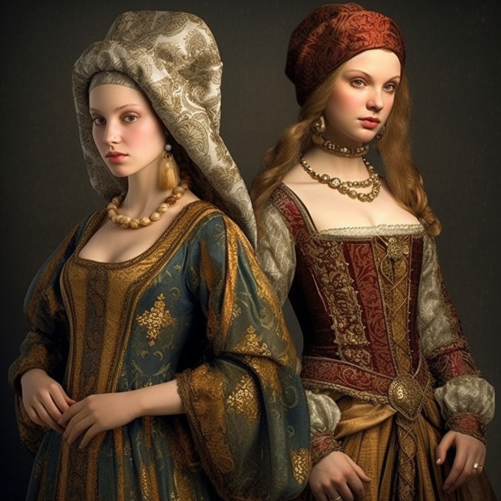 **renaissance fashion style for woman --v 5.1** - Image #2