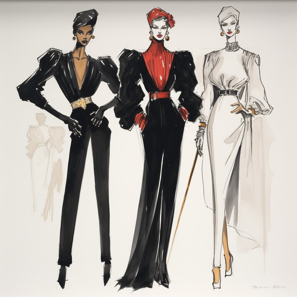 **fashion design by Yves Saint Laurent** - Image #4