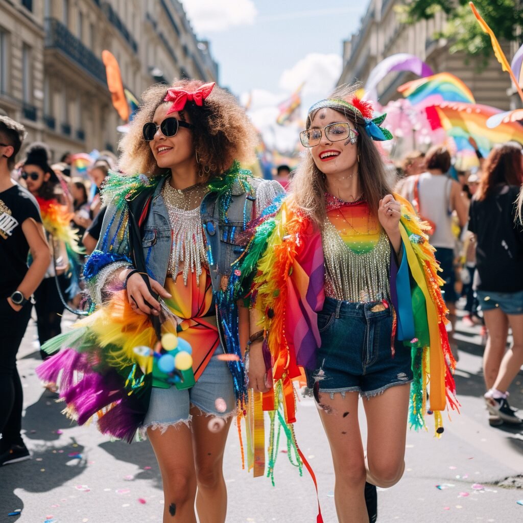 **La mode et les droits des LGBT+ sont deux domaines qui se complètent mutuellement. La mode offre une plateforme d'expression et de changement social, tandis que les droits des LGBT+ continuent à évoluer et à être reconnus. Ensemble, ils constituent un mouvement revolutionnaire pour l'acceptation et l'égalité sociale et politique des personnes LGBT+. --v 6.0** - Image #2