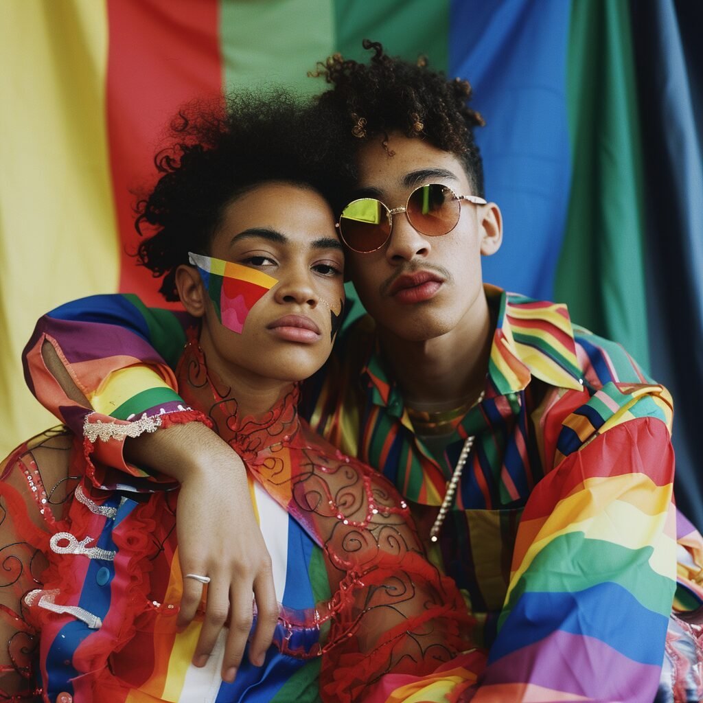 **La mode et les droits des LGBT+ sont deux domaines qui se complètent mutuellement. La mode offre une plateforme d'expression et de changement social, tandis que les droits des LGBT+ continuent à évoluer et à être reconnus. Ensemble, ils constituent un mouvement revolutionnaire pour l'acceptation et l'égalité sociale et politique des personnes LGBT+. --v 6.0** - Image #4