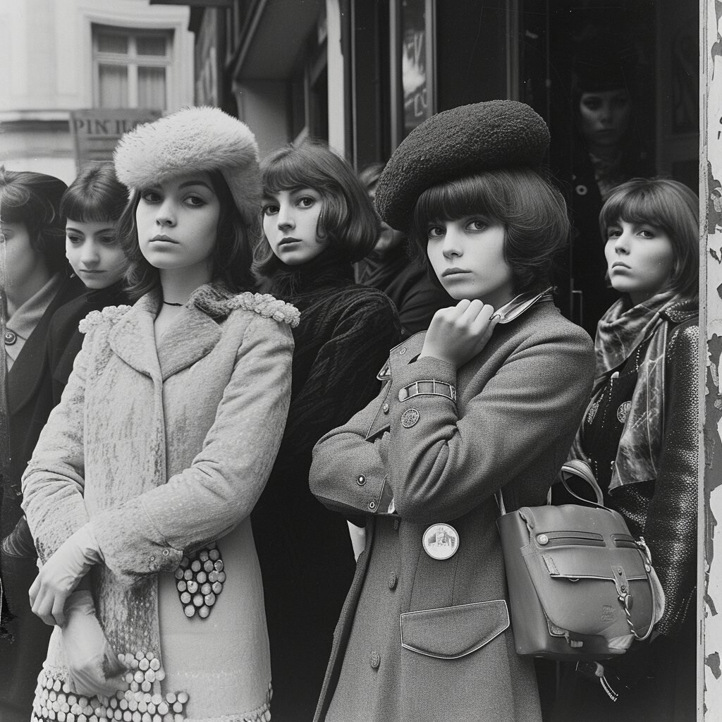 **La relation entre le féminisme et la mode peut être suivie jusqu'aux premiers jours du mouvement des femmes libérées dans les années 1960 et 1970. Durant cette période, de nombreuses femmes ont rejeté les rôles de genre traditionnels et ont commencé à contester les normes sociales autour de la beauté et de l'apparence. Elles ont adopté un look plus androgyne en portant des pantalons, des jeans et d'autres vêtements considérés jadis comme masculins. --v 6.0** - Image #4
