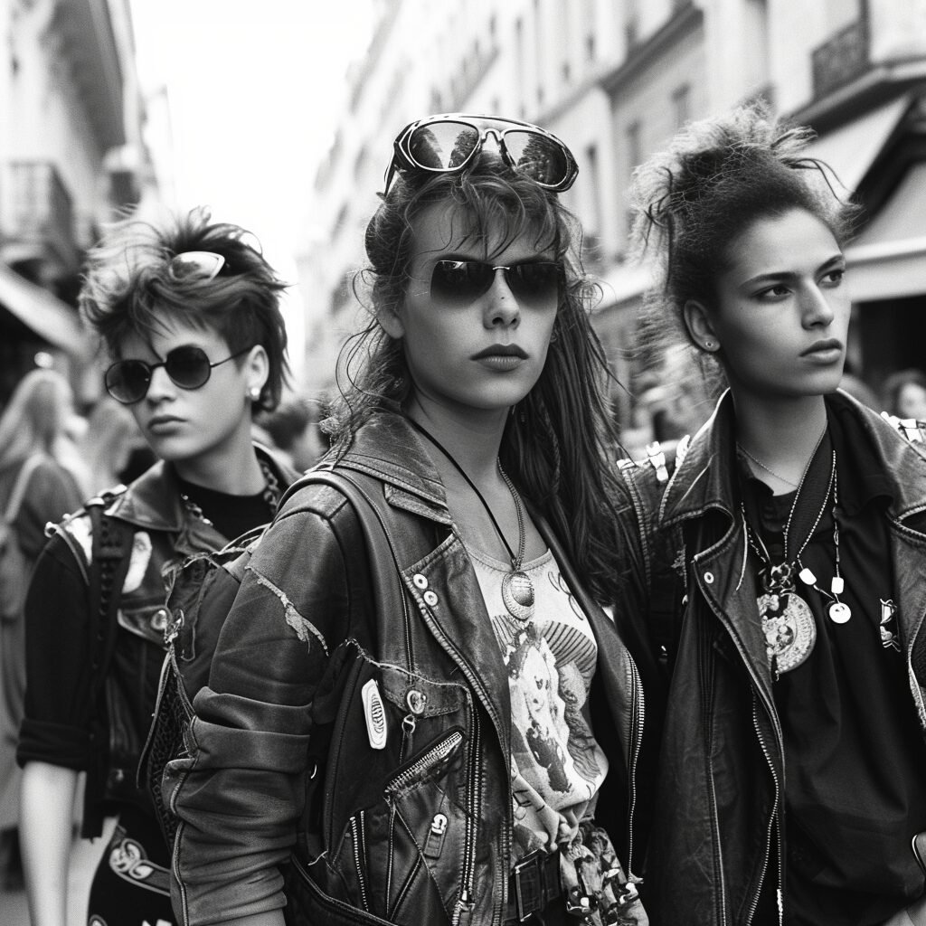 **Tout au long de l’histoire, divers mouvements de mode féministes ont remis en question les normes sociétales et favorisé la positivité corporelle et l’expression de soi. L’un de ces mouvements est le mouvement Riot Grrl des années 1990, qui encourageait les femmes à rejeter les normes de beauté traditionnelles et à adopter une esthétique plus punk rock. Un autre mouvement est le mouvement de positivité corporelle, qui encourage les femmes à célébrer leur corps sous toutes ses formes et toutes ses tailles et à rejeter les normes de beauté étroites promues par les médias grand public. --v 6.0** - Image #1