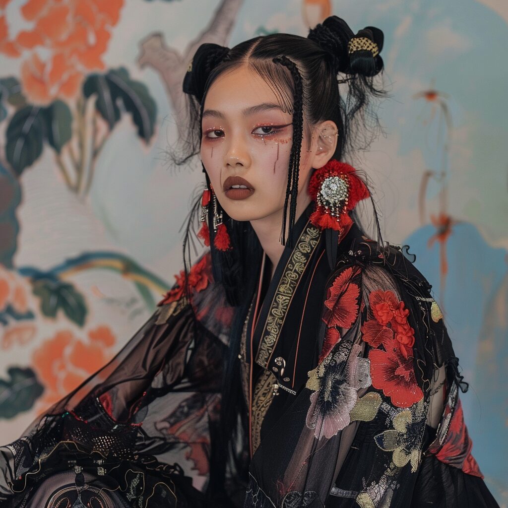 **Angel Chen est une créatrice de mode chinoise qui a fait sensation sur la scène internationale grâce à son style unique et sa vision qui sort des sentiers battus. Elle est devenue une source d'inspiration pour de nombreux jeunes créateurs de mode et a réussi à faire évoluer la perception de la mode chinoise dans le monde entier. --v 6.0** - Image #2