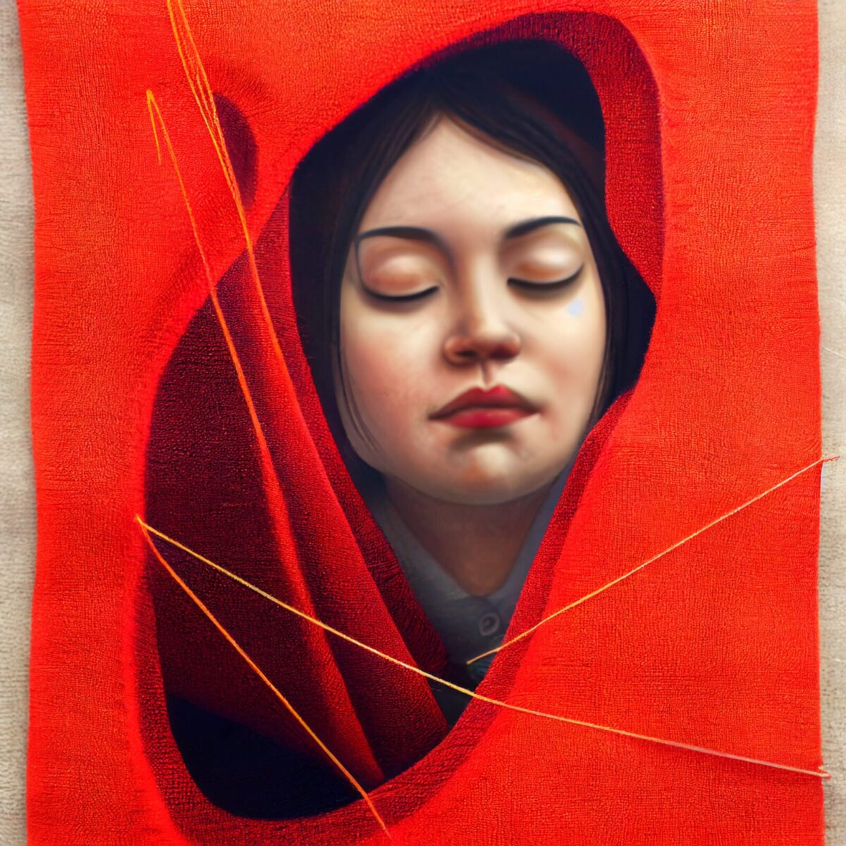 Le fil rouge pour apprendre à coudre