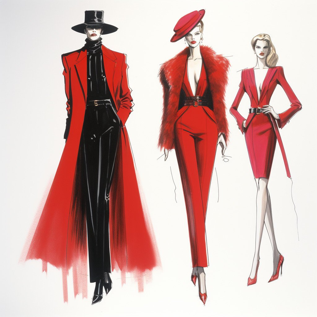 **Yves Saint Laurent fashion design** - Image #1